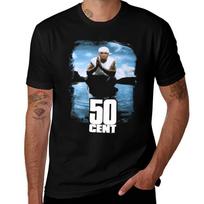 Designs 50 Cent Tshirt Casual Daily Wear Short Sleeve Top S gray