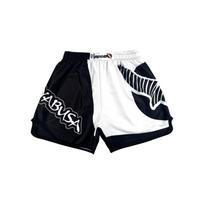 Quick-Dry Stretch Combat Shorts MMA Boxing Muay Thai Sanda Training Unisex Gym Fight Wear Kids 3XL Recommended Height 140cm white