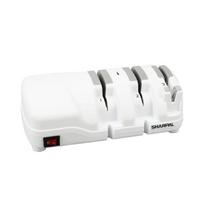 SHARPAL 198H Electric Knife Sharpener - 3-Stage Professional System with Diamond Wheel, for Plain & Serrated Blades, White white