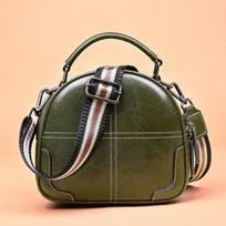 Crossbody Bag Genuine Leather Stitching Single-shoulder Bag Casually gray