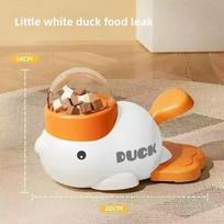 Little yellow duck pet leaking device pet interactive toys educational training device pet feeding device puppy leaking toys