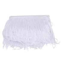 Tassels Fringe Lace Latin Dress Stage Clothing Shoes Craft Curtain DIY Accessories 14cm   5.5inWhite