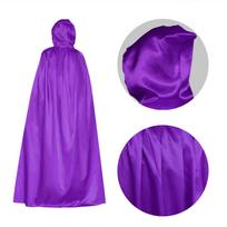 Grim Reaper Wizard & Witch Satin Halloween Party Cloak 80 cm violetinė