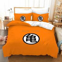 Popular Anime Dragon Ball Super Saiyan Son Goku Duvet Cover Bedding Set Double Twin For Kids Bedclothes Quilt Cover Gifts EU Single 135*200cm/53x79in 3pcs