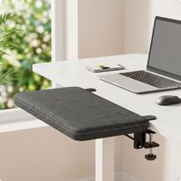 Elbow Support Pad Clampon Desk Armrest Ergonomic BeneathDesk for Office Workers, Users, 40x20x3-5cm white