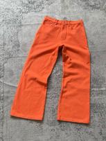 Orange dopamine scimitar jeans men's and women's summer thin American overalls cleanfit straight micro-pull pants M oranžinė