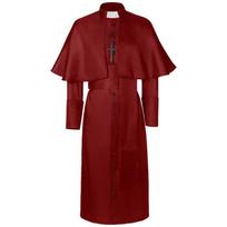 Vienspalvis Priest Cos kostiumas Helovinas Priest Viduramžių Retro Cosplay kostiumas S raudona