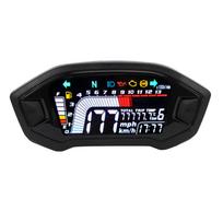 DC 8–12V Motociklo Spidometras Odometras Tachometras Skaitmeninis Panelė Universalus 1 2 4 Cilindrų Motociklams Single dashboard black