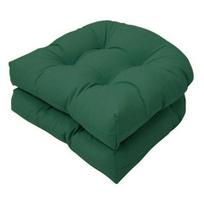 Lauko sodo kėdžių ir sofų pagalvėlės, rotango kėdžių pagalvėlės ir tatami kilimėliai (2 vienetų rinkinys, 48x48cm) Standard 48*48cm (2 pieces) tamsiai žalia spalva