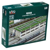 KATO N Gauge Train Shed 23-300 Railway Model Supplies Green 187x96mm gray