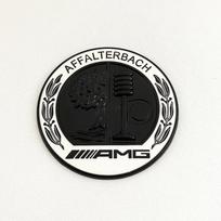 45mm 56mm 65mm 3D Metalinis Logotipas Obelis AMG Emblema Automobilio Galinė Šoninė C Stulpelio Ženklelis Mercedes Benz A C E GLA GLC GLE GLS Lipdukas 65mm juoda balta spalva