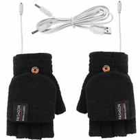Electric Heated Gloves Hand Warmers Mittens Heater Rechargeable USB Reusable Winter Warm Heating Laptop for Sports Skiing Gloves juoda
