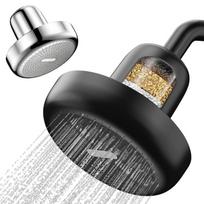 Multi-Stage Filtration Multifunctional Water Purifier Machine High Pressure Shower Head Set ABS Reverse Osmosis Shower Filter (Black,N/A)