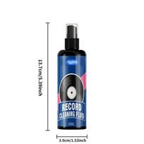 Anti-Static Vinyl Record Cleaner Kit Alcohol-Free Turntable Spray Velvet Brush Stylus Needle Microfiber Cloth For Player Cleaning agents black