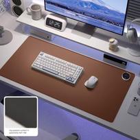 Heated Desk Pad, Extra Large Electric Heating Mouse Pad, Winter Writing Desk Warmer, Hand Warmer, Desktop Pad for Students, Computer, Office Extended Version [Coffee Color | 80X33Cm] - 3C ruda