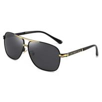 Color-changing Glasses UV-resistant Glasses UV400 Men Polarized Sunglasses Driving Day and Night Pilot Eyeglasses black