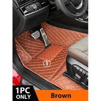 Car Floor Mats For Jeep Compass 2007-2010 2011 2012 2013 2014 2015 2016 2017  Foot Pads Carpet Cover interior accessories 1PC-Brown brown