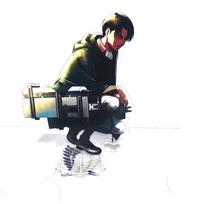 Attack on Titan Acrylic Standing Eren Mikasa Levi Erwin Armin Anime Action Figures Wolf Titan 16cm Model Playthings Decor Playthings Designed For Kid 15cm black