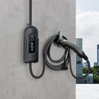 EV įkroviklio Tipo 2 kištuko laikiklis Sieninis įkrovimo stotelės laikiklis su kabelio vyniojimo kabliuku Elektrinių transporto priemonių priedai 2 Types
