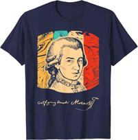 Wolfgang Amadeus Mozart Composer Musician Retro T-Shirt 130 beige