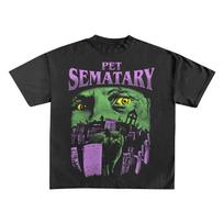 Pet Sematary Retro Vintage Horror Movie Unisex Boxy Fit Graphic L black