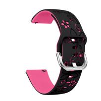 Graviruotas dirželis Garmin Venu 4 41mm moteriškam sportiniam laikrodžiui, atsparus vandeniui ir minkštas, graviruotas laikrodžio dirželis Garmin Venu 4 41mm 18 mm universal black
