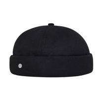 New Era Solid color design, cotton hat, same style for men and women, khaki/ Black Adjustable - No box juoda