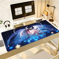 Kawaii Columbina Mouse Pads Genshin Impact MousePad Gaming Locking Edge Computer Mice Mats Large Rubber Mousepad Laptop Desk Mat 400x800x2MM