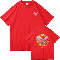 2025 Fontaines D C Meilės T-shirt Moderniame Pasaulyje Vyrai moterys Drabužiai Harajuku T-shirt Unisex Aukštos Kokybės Viršutiniai drabužiai Marškinėliai M red