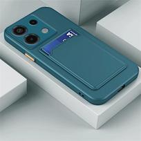 Dėklas su kortelių laikikliu Xiaomi Redmi Note 13 Pro Plus 5G Silikoninis piniginės dėklas ant Xiomi Redmi Note14 14 Pro 4G Funda Redmi Note13 5G gray