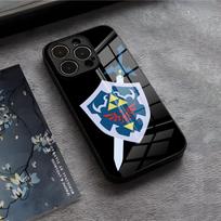 Žaidimo Zeldas Legends telefono dėklas, skirtas IPhone 17 Air 16 E Pro Max 15 14 13 Mini 12 Pro 11 Max Plus, juodas stiklinis dangtelis iPhone 16 Pro Max