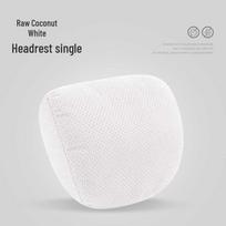 Mercedes-Maybach Suede Velvet Headrest Neck Protection Pillow & Lumbar Support Cushion Universal white