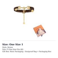 LOUIS VUITTON Canvas Bracelets Women's Brown M4879Z One Size 1 ruda