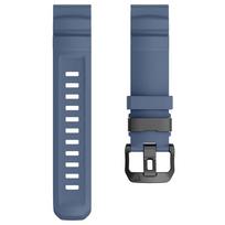 QuickFit 22mm 26mm Strap for Garmin Fenix 8 E Silicone Band for Garmin Fenix 7 7X 5Plus 6XPro Enduro 2 Bracelet Watchband 22mm tamsiai mėlyna spalva