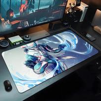 Game Warframe Mouse Pad 500X1000 mm Large Gaming Mousepad Gamer XL Rubber Otaku Keyboard Pad Laptop Desk Mat 600x300x2mm gray