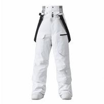 Moterų ir vyrų sniego seilinukai Slidinėjimo kelnės Neperšlampamos vėjo slidinėjimo kelnės Softshell izoliuotos snieglenčių sportinės žiemos šiltos lauko kelnės moterims ir vyrams M balta