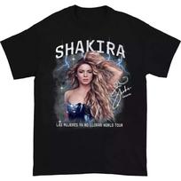 2025 Shakira marškinėliai medvilniniai juodi Unisex marškinėliai 130 gray