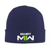 Call Of Duty Modern Warfare MW Knitted Caps for Women Men Skullies Beanies Winter Hats Acrylic Crochet Melon Cap blue