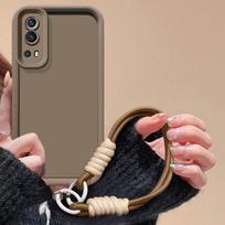 For Vivo Y72 5G Case Vivo Y52 5G Phone Case vivo Y75S Y72 Y52 Bumper Cover Soft Silicone Anti loss hanging rope vivo Y52 5G gray