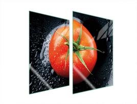 SZKLANA PŁYTA OCHRONNA DO KUCHNI 2x35x52 POMIDOR