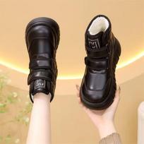Women Plush Lined Winter Ankle Boots Velcro Strap Thick Sole Warm Casual Snow Boots 27