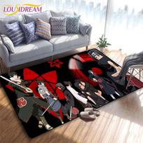 Anime Naruto 3D spausdinimo kilimėlis virtuvei, durų kilimėlis, miegamojo kilimai svetainei, skalbyklai, vonios kambariui, neslystantis grindų kilimėlis 40cm x 60cm gray