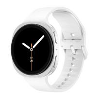Sport Straps for Samsung Galaxy watch 8 44mm 40mm 46mm Replacement Wrist Silicone Bracelet Correa Galaxy watch 8 classic Band Galaxy8 classic 46mm balta