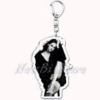 Hot Singer Lana Del Rey Keychain for Accessories Bag Pendant Born To Die Ultraviolence Key Chain Ring Keyring Jewelry Fans Gifts black