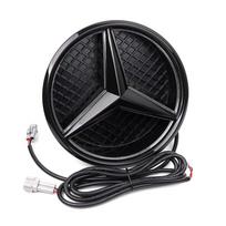 Automobilio radiatoriaus grotelių emblema Žvaigždės ženklelis, Priekinių grotelių logotipas Mercedes Benz W204 W205 X253 X156 W176 W177 W167 W246 W117 X167, Priedai UU7 VITO 2012-2019 juoda balta spalva