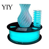 3D Printer Filament Glow-in-the-Dark PLA 1.75mm, 1Kg Spool Luminous Solid Color Filament, FDM Supplies for DIY Printing Figurines Models Crafts šviesiai mėlyna spalva