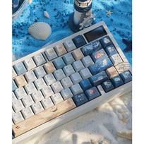 Navigation Chart Keycap Cherry Retro Ocean Pbt Blue Ocean Diy Keycaps Iso  L  - Shaped Enter Key Split Space Alice 138Key Keycap