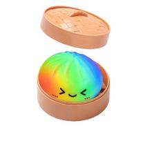 Spalvingi koldūnų minkštikliai Streso kamuoliukai Fidget jutimo žaislai Imitaciniai minkštikliai Mini koldūnų garintukas Streso minkymo žaislas