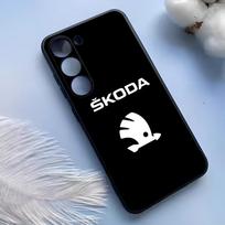 Super automobilio dizainas - Skoda telefono dėklas, skirtas Samsung S25 Ultra S24 S23 S22 S21 S20 Plus Fe Galaxy A54 A53 A34 A25 Silikoninis dangtelis Samsung S20