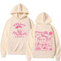 Melanine Martinez Cry Baby  Hoodie Men Women Cute Graphic Printing Sweatshirts For Fans Autumn Winter Fleece Hoodies L pink